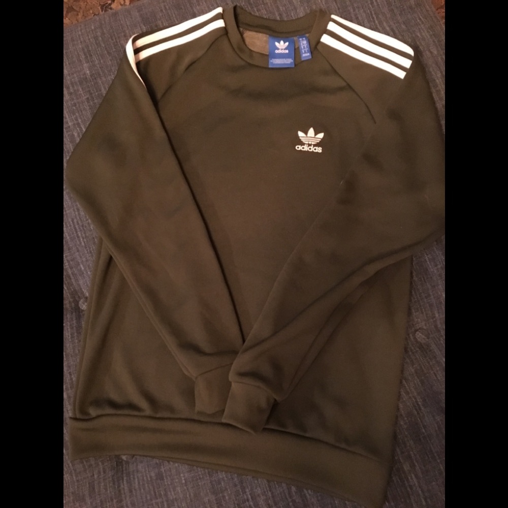 Adidas 3 Stripe Sweatshirt